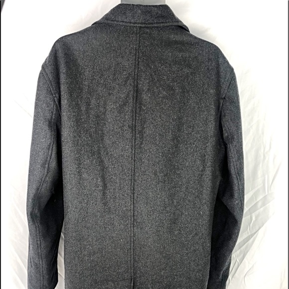 CLAIBORNE- Charcoal Wool Coat - Picture 6 of 11